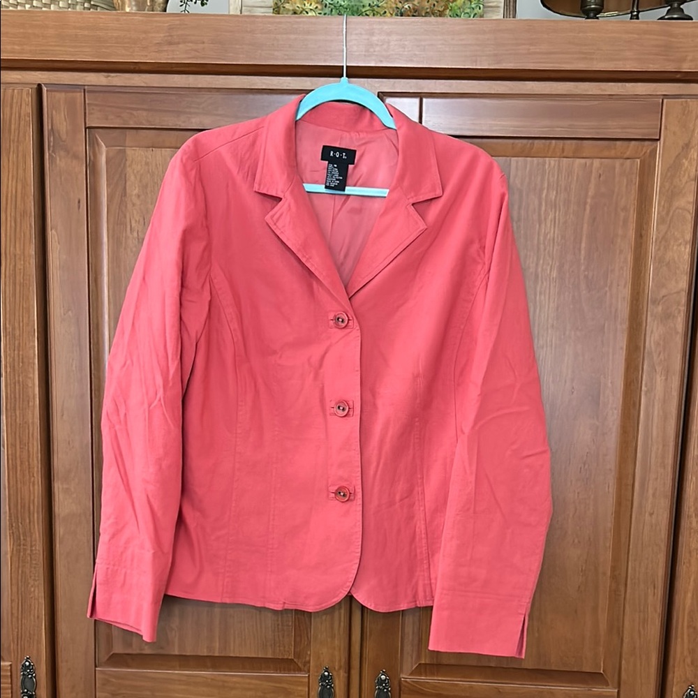 Pink Blazer Lightweight Structured